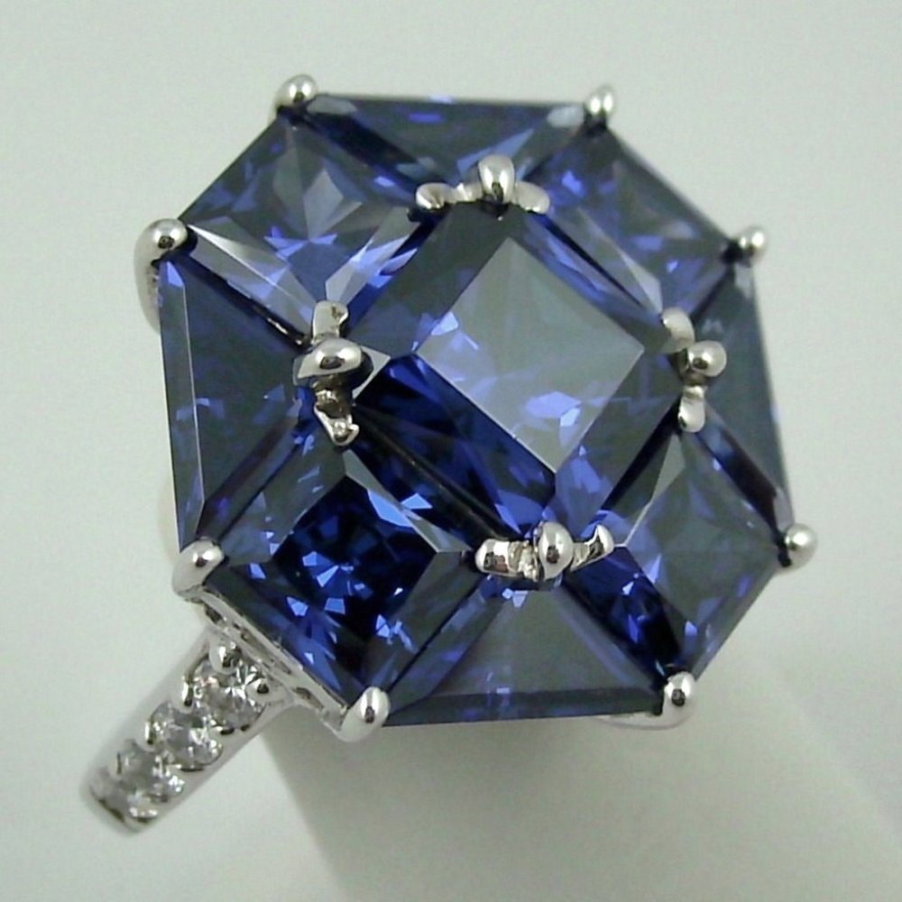 Jean Dousset 8.14ct Absolute Tanzanite-Color Ring